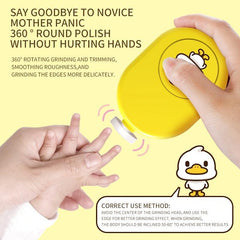 Ergonomic Nail Clipper Set with 4 Grinding Heads for Infants Adults Hands & Toes