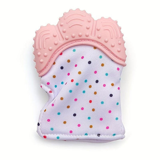 Baby Teether Gloves Anti-bite Silicone Molar Sound Toy