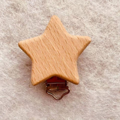 Beech Animal Pacifier Clip Wooden Baby Pacifier Clip