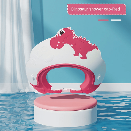 Baby Shampoo Cap Waterproof Ear Protector Dinosaur Pattern
