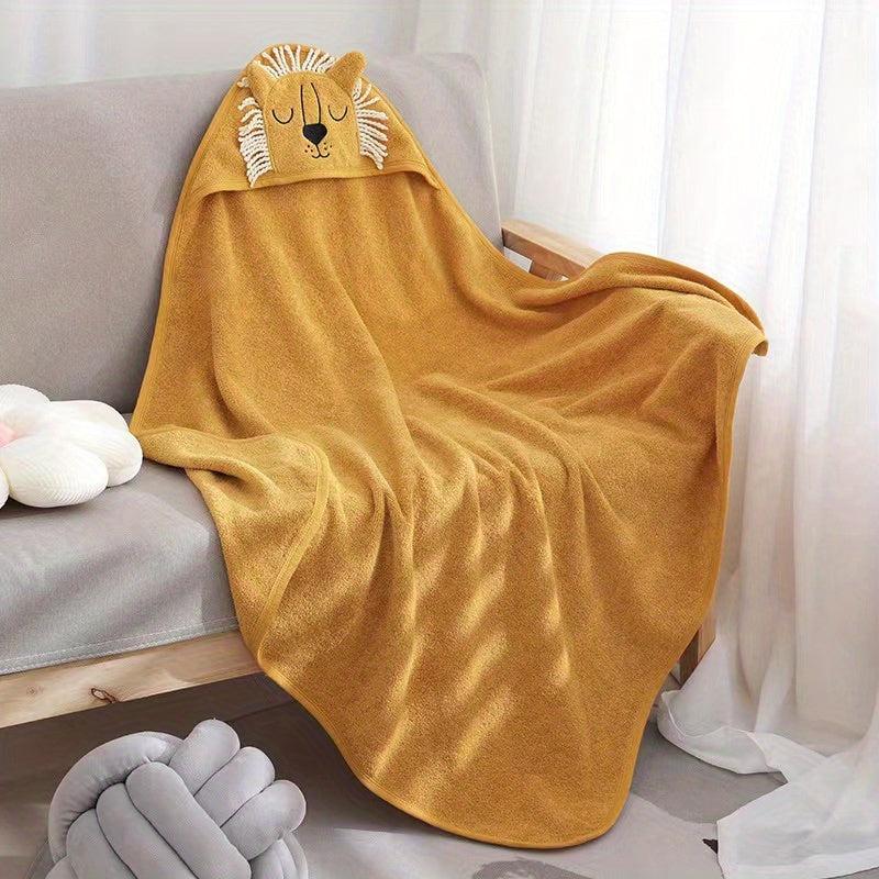 Cartoon Coral Fleece Baby Towel Blanket