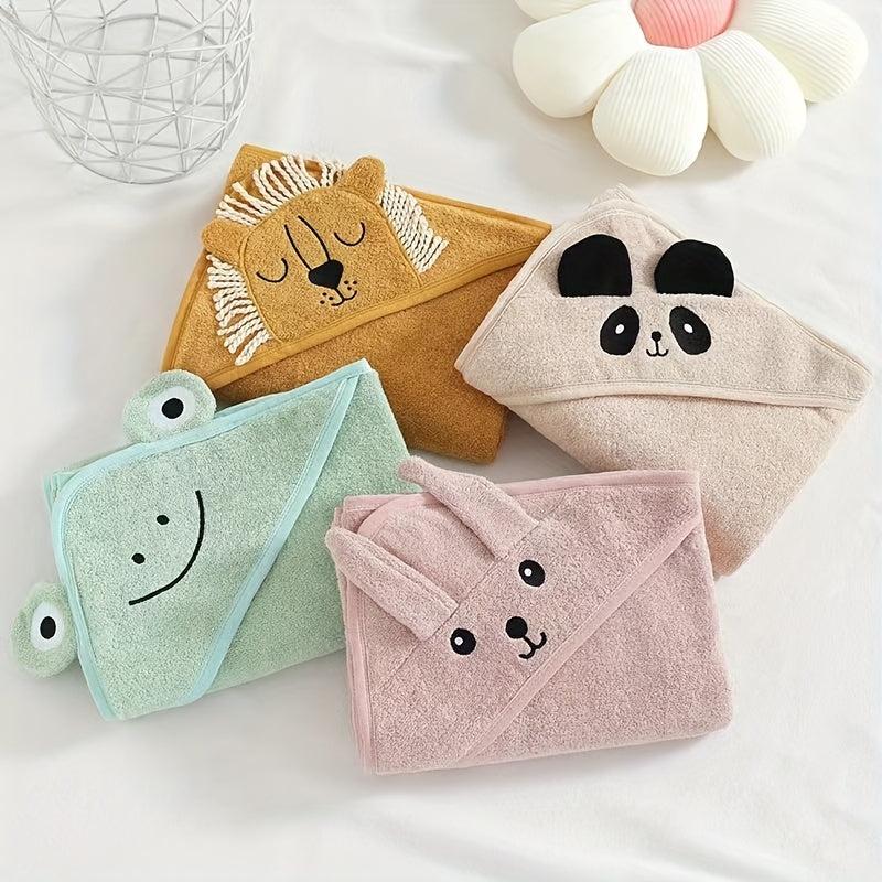 Cartoon Coral Fleece Baby Towel Blanket