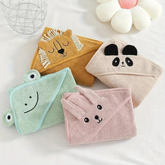 Cartoon Coral Fleece Baby Towel Blanket