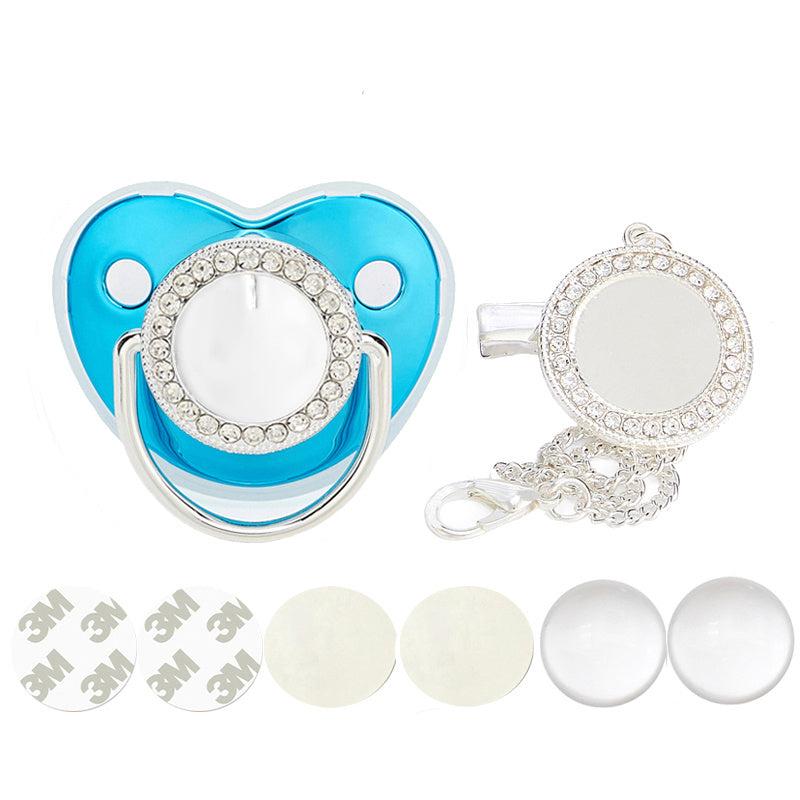 Golden Sublimation Pacifier Bling for Babies