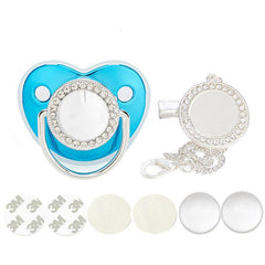 Golden Sublimation Pacifier Bling for Babies