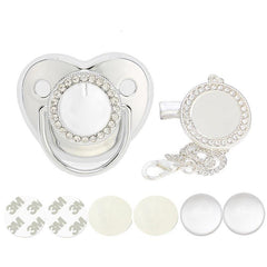Golden Sublimation Pacifier Bling for Babies