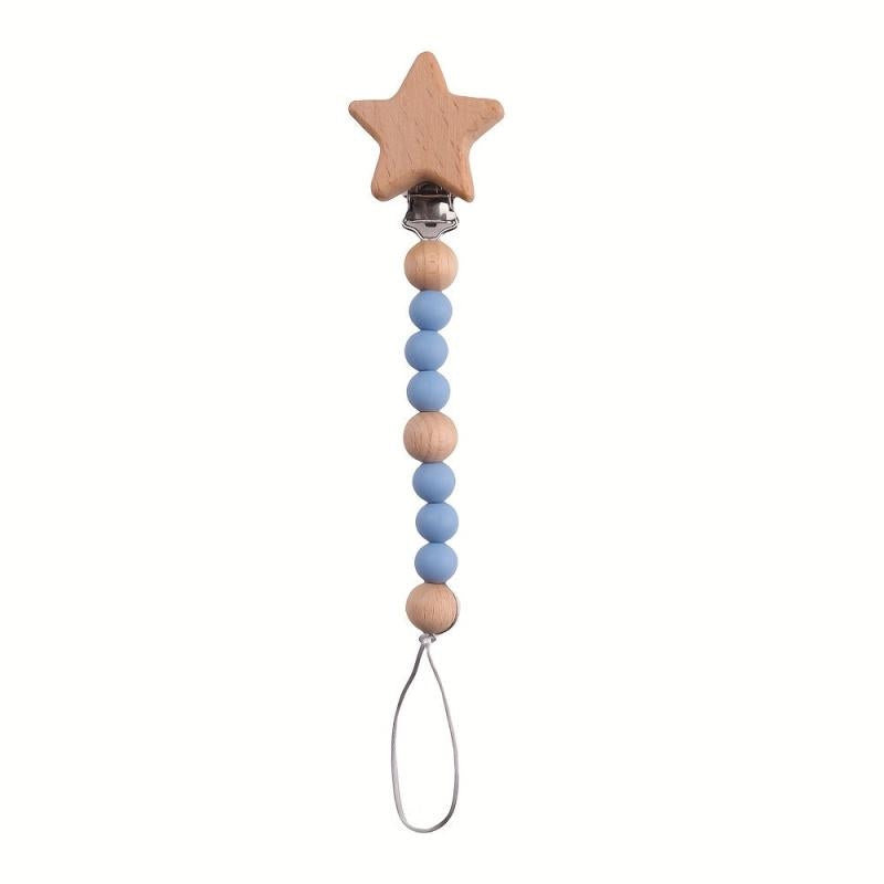Maple Pentagram Pacifier Clip Anti-drop Chain