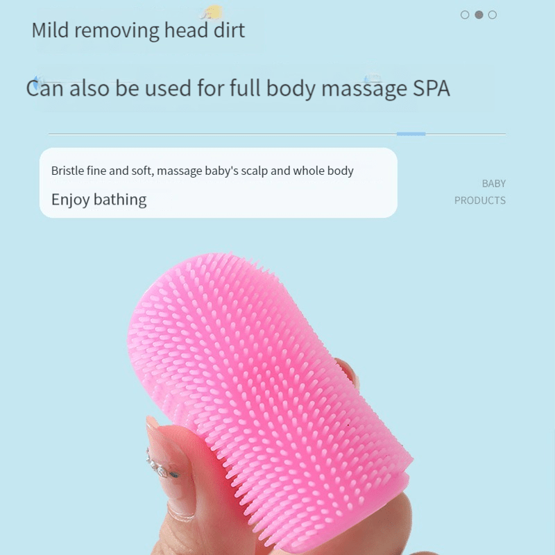 Silicone Shampoo Brush for Baby Bath Massage