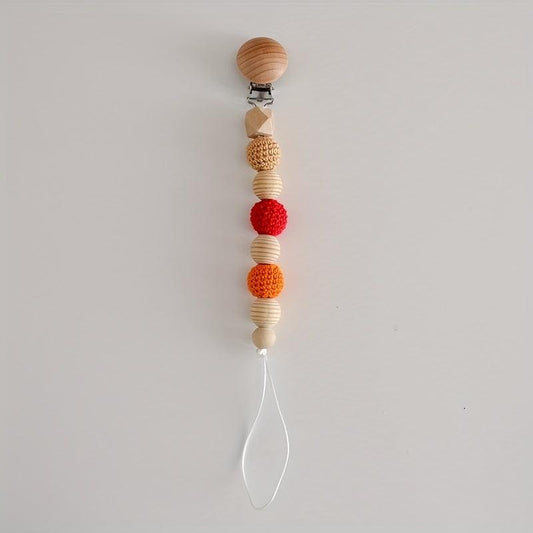 Beech Teething Toy Chain Baby Pacifier Clip