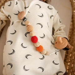 Beech Teething Toy Chain Baby Pacifier Clip