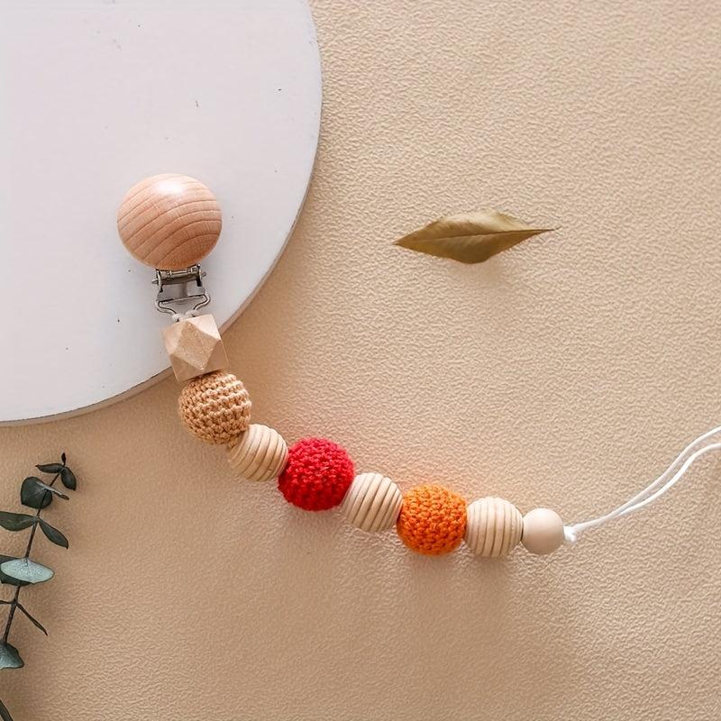 Beech Teething Toy Chain Baby Pacifier Clip