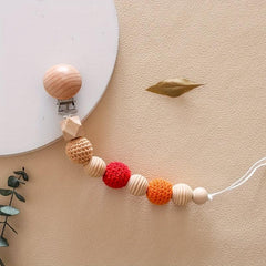 Beech Teething Toy Chain Baby Pacifier Clip