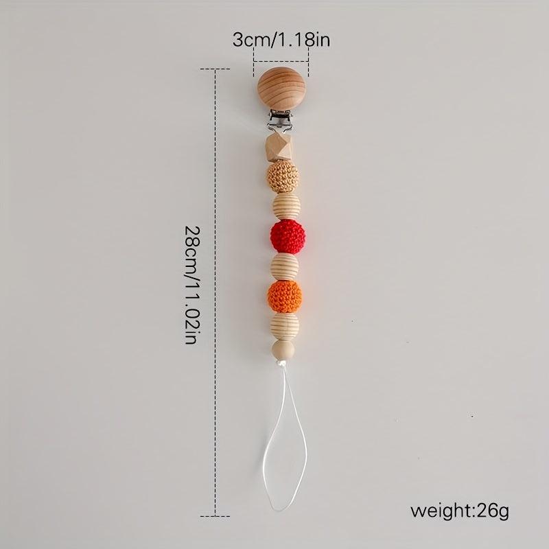 Beech Teething Toy Chain Baby Pacifier Clip