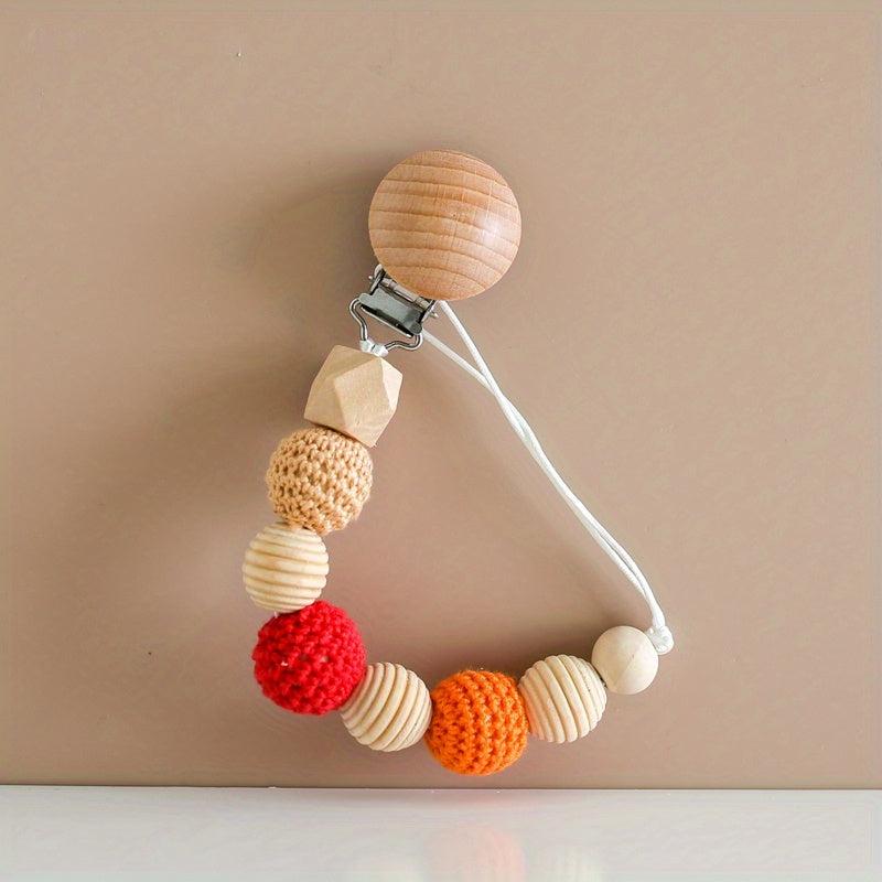 Beech Teething Toy Chain Baby Pacifier Clip
