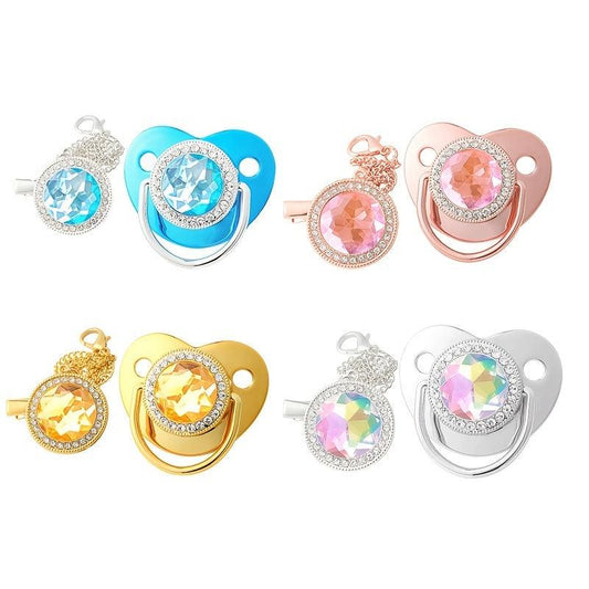 Bright Dot Diamond Baby Soother - Ideal Birthday Gift for Babies