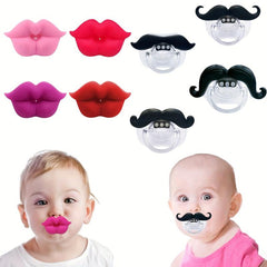 Silicone Toddler Mustache Beard Pacifier for Babies and Toddlers