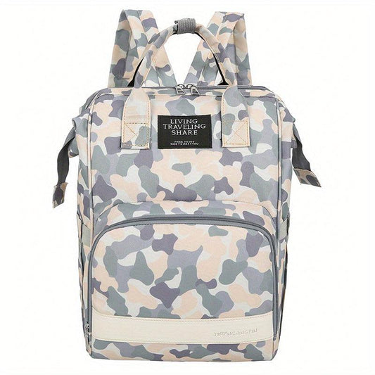 Cartoon Printed Backpack Mommy Bag Multifunction Diaper Bag