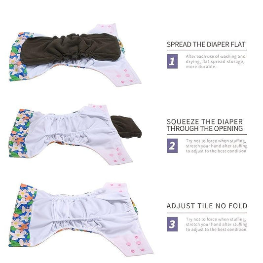 4 Layers Hemp Fabric Nappy Inserts for Baby Cloth Diaper