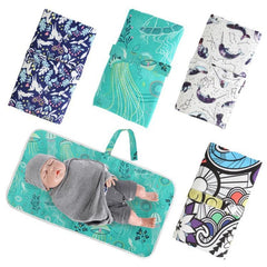Baby Diaper Changing Pad European And American Printed Baby Out Diaper Pad