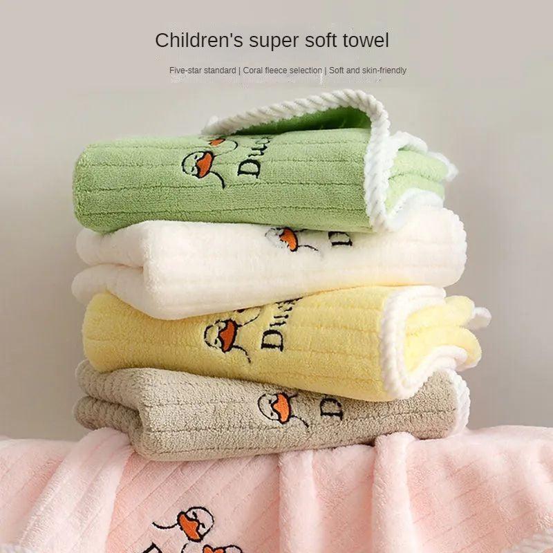 Pure Cotton Children's Face Wash Towel Absorbent Hair Soft Face Wipe