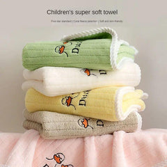Pure Cotton Children's Face Wash Towel Absorbent Hair Soft Face Wipe