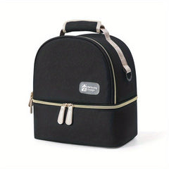 Stylish Double Layer Insulated Shoulder Bag for Fresh Baby Milk