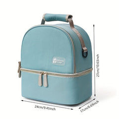 Stylish Double Layer Insulated Shoulder Bag for Fresh Baby Milk