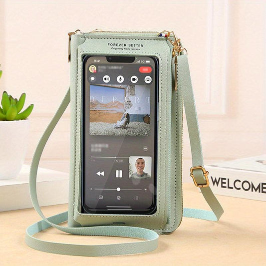 Crossbody Mobile Phone Bag Anti-theft Transparent Shoulder Purse