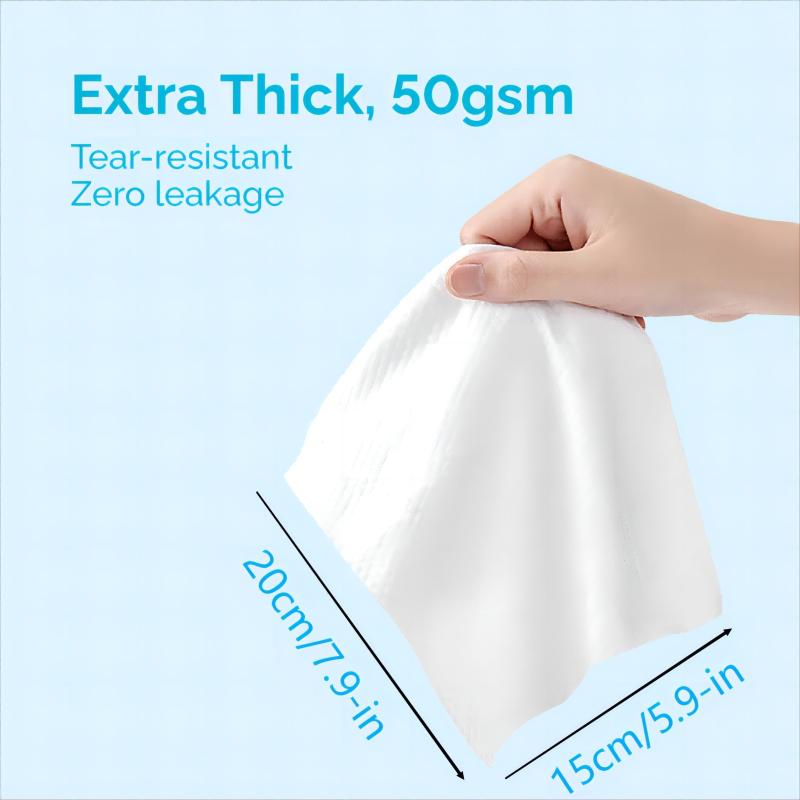 Hoppi Baby Wipes 80ct X 3 Packs Sensitive Skin Water Wipes Unscented Thick 50gsm