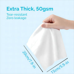 Hoppi Baby Wipes 80ct X 3 Packs Sensitive Skin Water Wipes Unscented Thick 50gsm