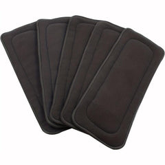 5 Pack Reusable Bamboo Charcoal Inserts for Cloth Diapers