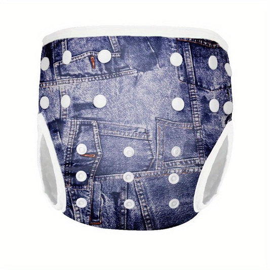 3 Years Reusable Baby Swimming Diapers Tiger Printed Washable Nappies Pool Pants
