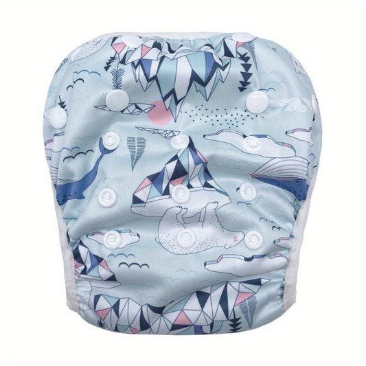 Adjustable Reusable Swim Diaper for Baby 0-3 Years Boys Girls Washable Swimpant
