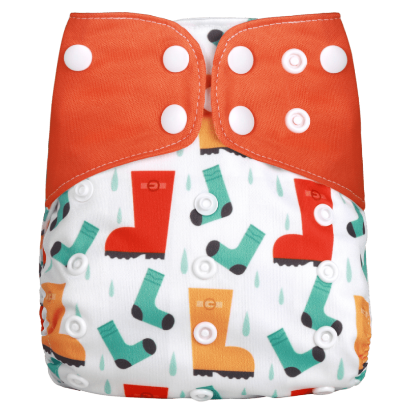 Waterproof Reusable Printed One Size Cloth Diaper
