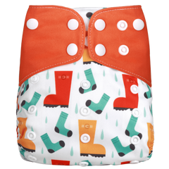 Waterproof Reusable Printed One Size Cloth Diaper
