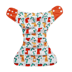 Waterproof Reusable Printed One Size Cloth Diaper