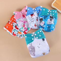 Waterproof Reusable Printed One Size Cloth Diaper