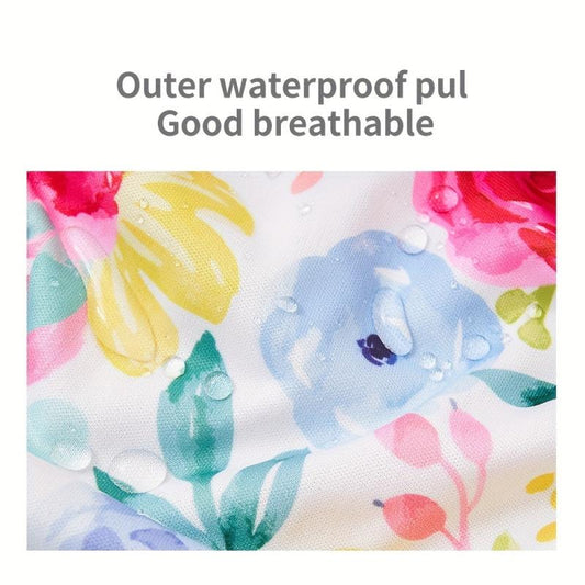 8 Piece Waterproof Cloth Diapers Set Absorbent Breathable Washable Reusable