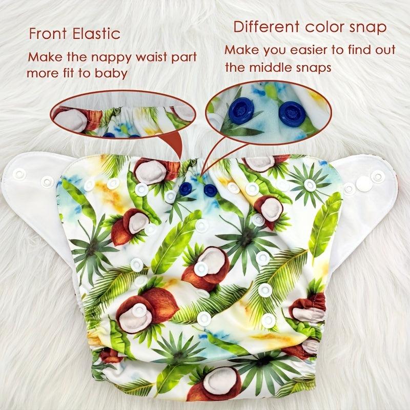 Waterproof Washable Reusable Cloth Diaper Nappy with Microfiber Insert