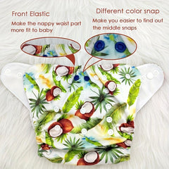 Waterproof Washable Reusable Cloth Diaper Nappy with Microfiber Insert