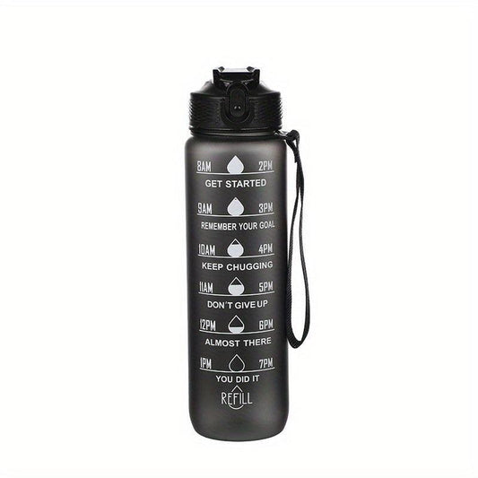 32oz Leakproof BPA Water Bottle with Straw and Timed Drinking