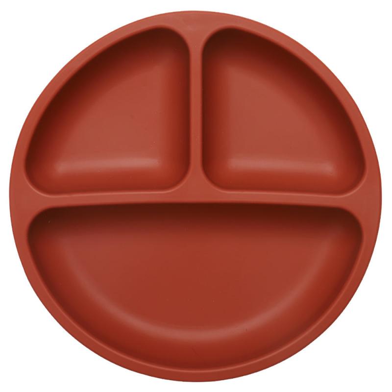 Safe Soft Silicone Baby Toddler Plate Dishwasher & Microwave Safe