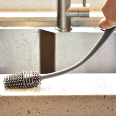 Long Handle Silicone Bottle Brush for Kitchen Cleaning