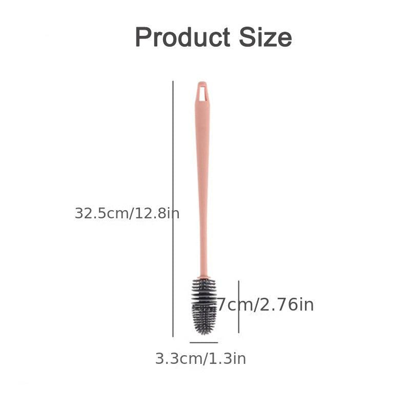 Long Handle Silicone Bottle Brush for Kitchen Cleaning