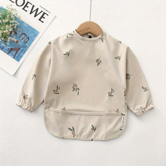 Waterproof Long Sleeve Feeding Bib for Easy Clean-Up