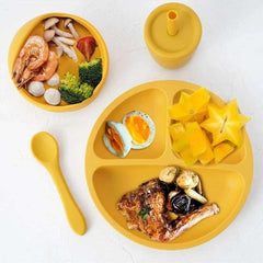 Baby Safe Silicone Dinner Plate Cartoon Children's Tableware