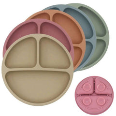 Baby Safe Silicone Dinner Plate Cartoon Children's Tableware