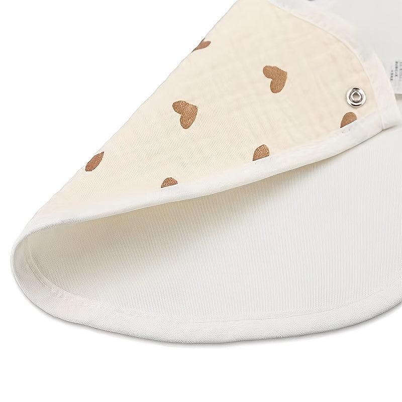 2pcs U Shaped Baby Bibs Patterns Soft Cotton Boys Girls Drooling & Feeding