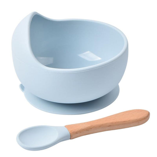 Baby Silicone Bowls With Suction Toddler Bowls And Spoons Set