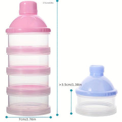 Formula Dispenser 4 Layers Stackable Container